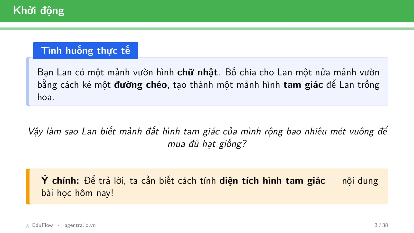 Diện tích hình tam giác — slide 3