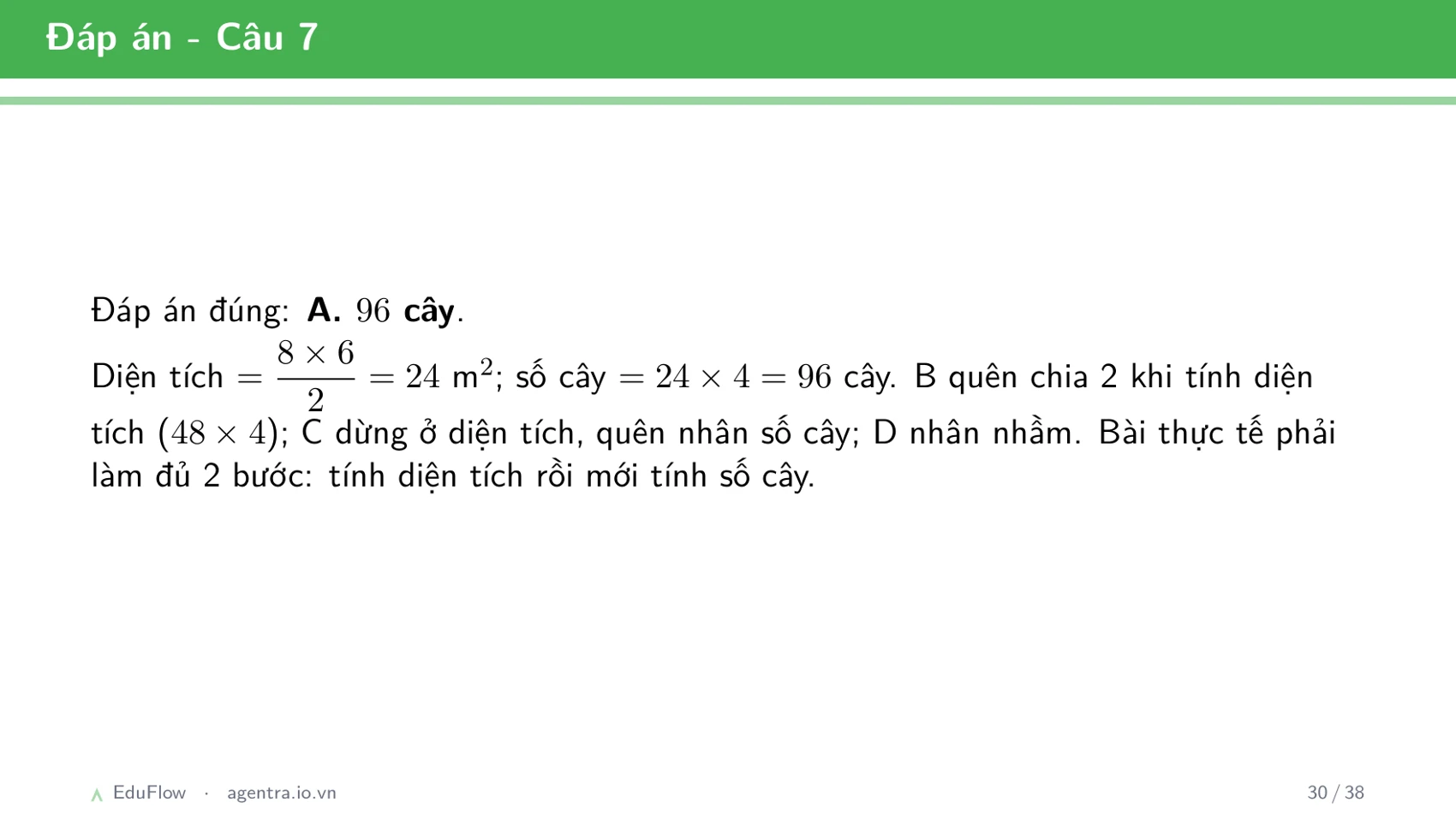 Diện tích hình tam giác — slide 30