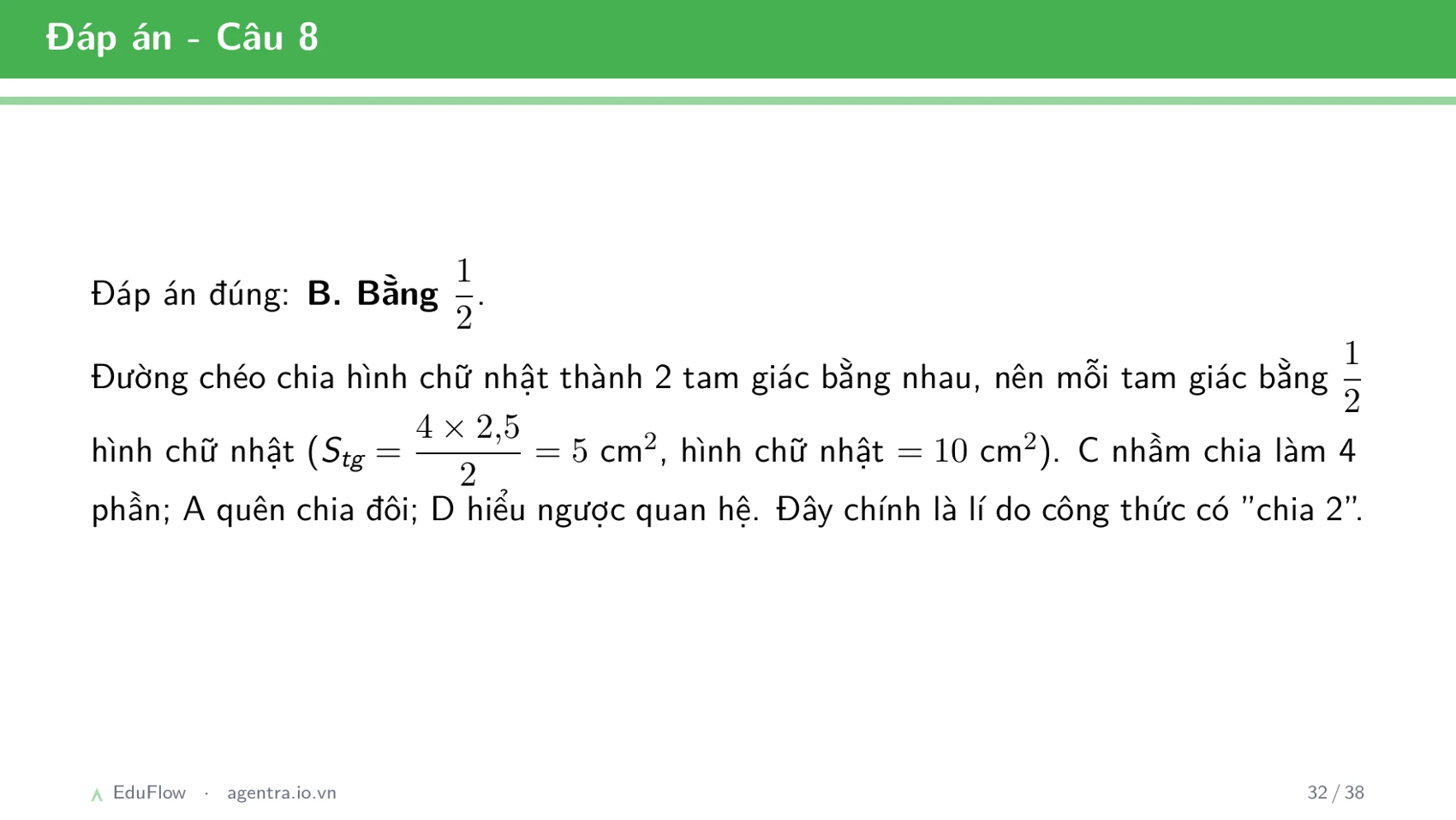 Diện tích hình tam giác — slide 32