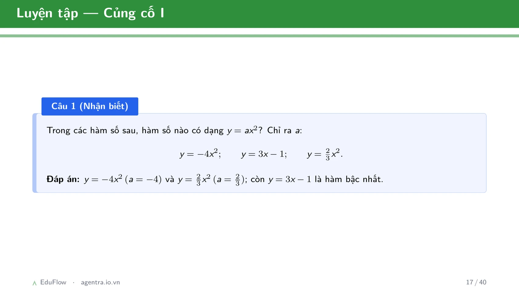 Giải hệ phương trình bằng phương pháp thế và cộng đại số — slide 17