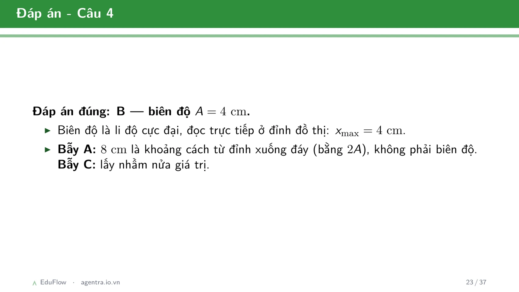 Dao động điều hòa và các đại lượng đặc trưng — slide 23