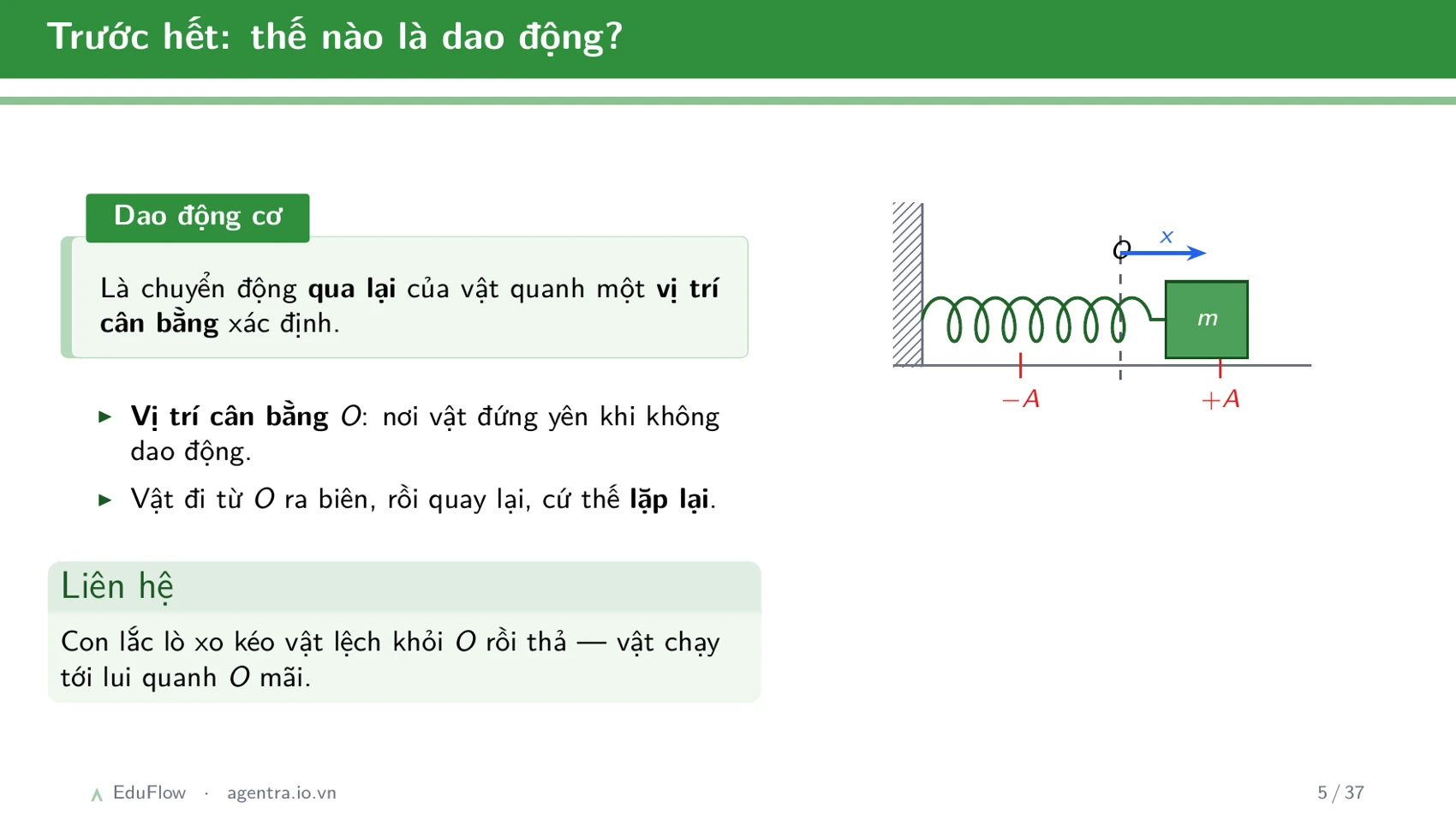 Dao động điều hòa và các đại lượng đặc trưng — slide 5