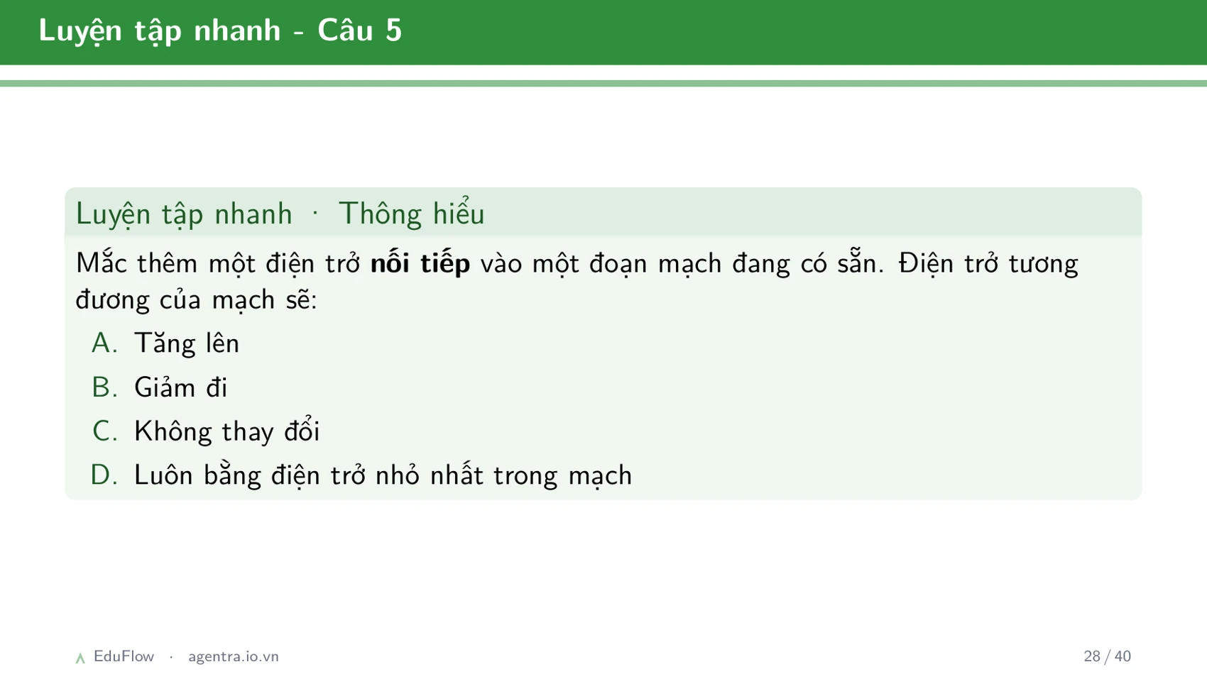 Thấu kính và ảnh của vật qua thấu kính — slide 28