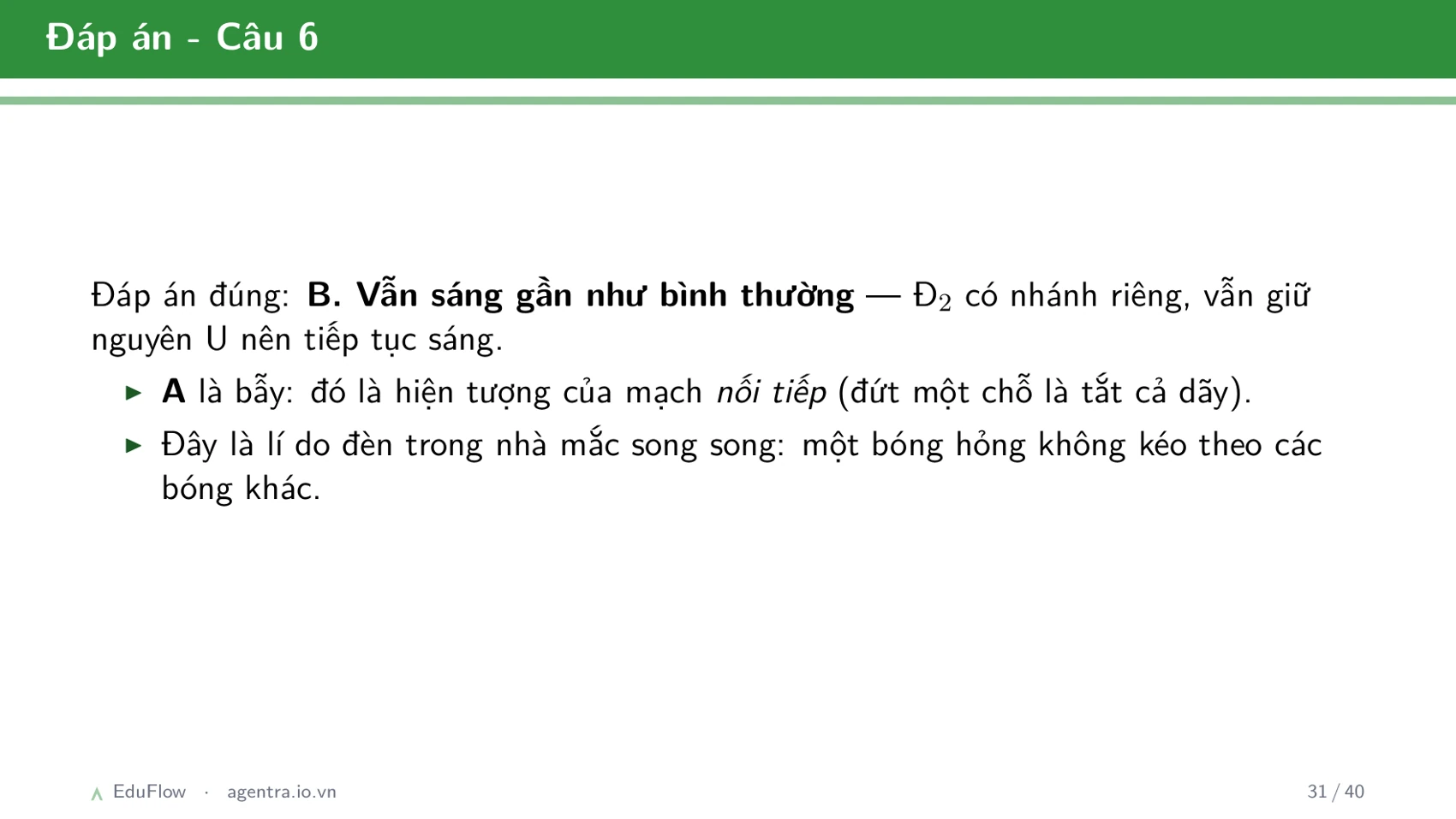 Thấu kính và ảnh của vật qua thấu kính — slide 31