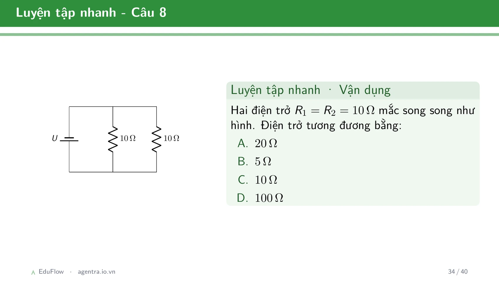 Thấu kính và ảnh của vật qua thấu kính — slide 34